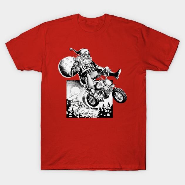 Santa z50 T-Shirt by AdorableBadassRacing